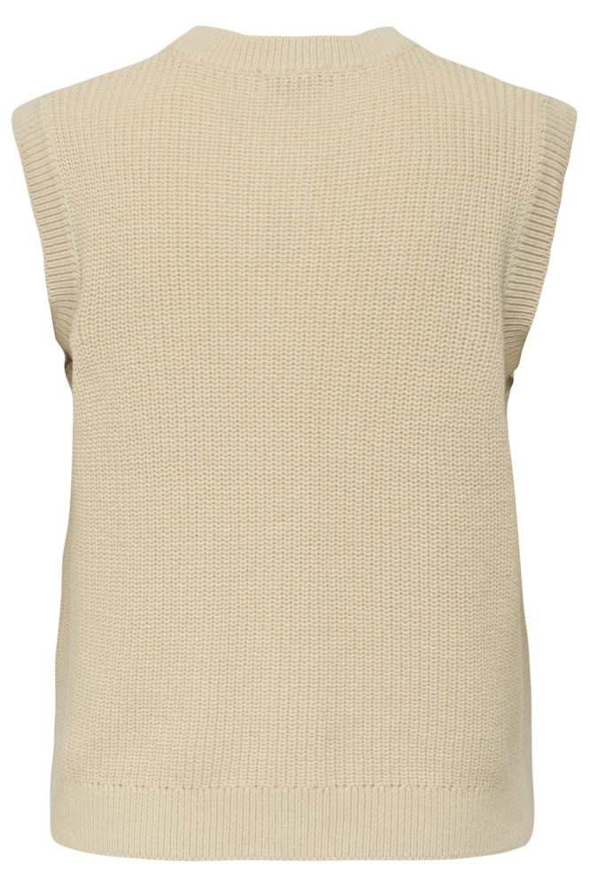 JDYSTELLA S/L O-NECK VEST KNT 15355493 WHITECAP GRAY